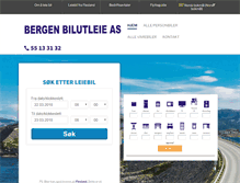 Tablet Screenshot of bergen-bilutleie.no